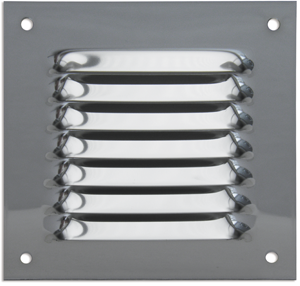 Grille INOX 100x100mm en applique